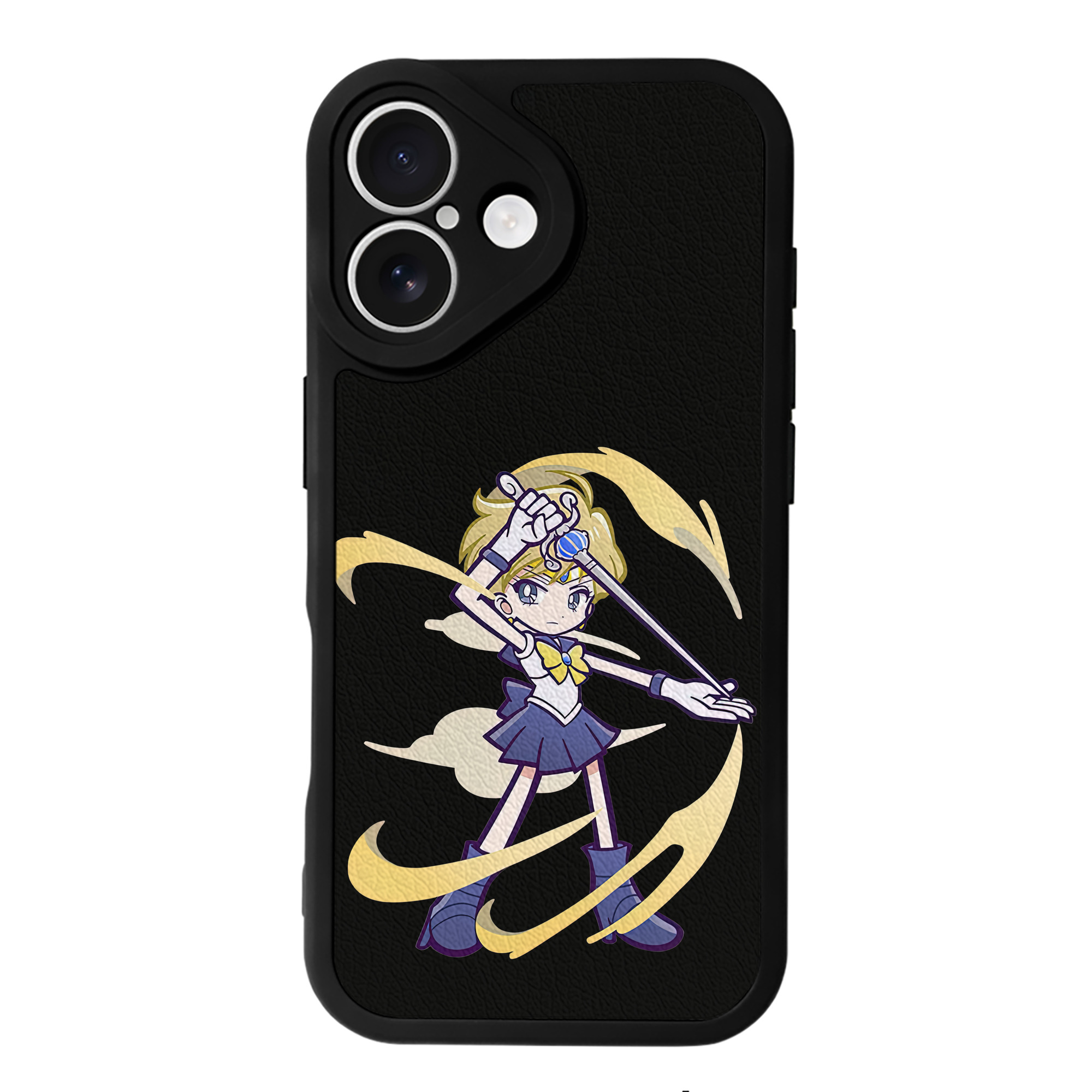 （画像用） 美少女戦士セーラームーン 天王はるか Sailor Moon Tenoh Haruka 【iPhone 16シリーズ対応】シリコンスマホケース（レザー調） 材質：シリコン
